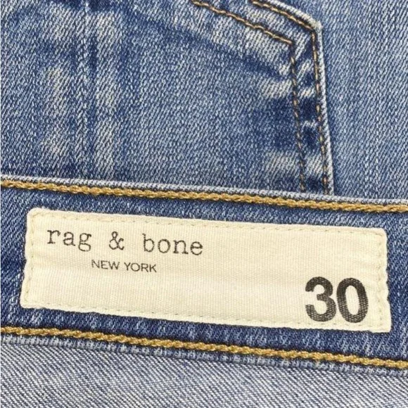 🛑 1 hour sale. rag & bone, size 30, Slim Fit Blue Jeans - Picture 3 of 8